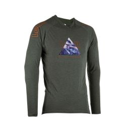 LEATT Gravity 2.0 Maillot Longue Manche VTT Vert Pin TENCEL Stretch