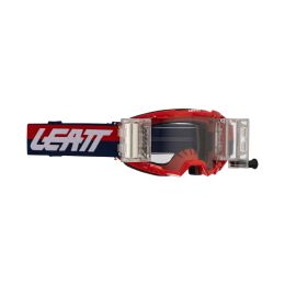 Masque cross LEATT Vizion 3.5 Roll-Off Royal rouge lentille claire 90%