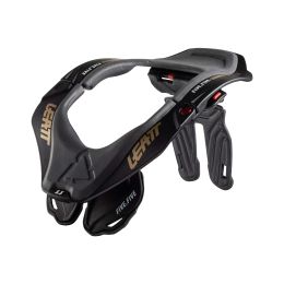 Protezione collo moto LEATT 5.5 nero grigio certificazione CE