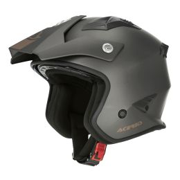 Casco jet ACERBIS Jet Aria Metallic grigio scuro