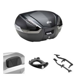 Kit bauletto GIVI V47 TECH carbon fumè 47L per YAMAHA XTZ TENERE
