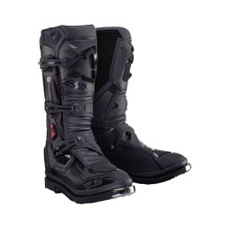 Stivali moto LEATT Moto 3.5 HydraDri Graphene grigio nero chiusura SideLock