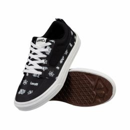LEATT MTB Shoes Flat 1.0 Black/White Flat Sole for Stability Control