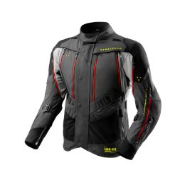 REBELHORN HARDY 3.0 Men's Motorcycle Jacket Anthracite/Grey/Yellow