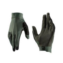 LEATT 1.0 GripR MTB Gloves Mint Green MicronGrip Palm Touchscreen Compatible