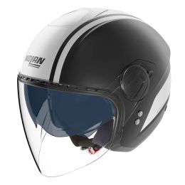 Casco jet urbano NOLAN N20-2 Visor Dolce Vita 347 nero bianco