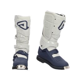 ACERBIS Motorradstiefel genehmigt x-rock mm zwei blau/grau 4 Schnallenverschluss