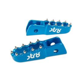 Poggiapiedi passaggero STR8 MX EVO CNC blu DERBI
