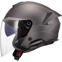 Casque Jet LS2 OF618 VERSO II Solid Titane Mat