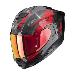 Casco integrale Scorpion EXO-1500 CARBON AIR Platted nero rosso