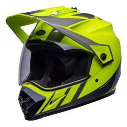 Enduro Helm Bell MX-9 Adventure Mips Dash Giallo Fluorescente Grigio