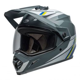 Enduro Helm Bell MX-9 Adventure Mips Alpine Grau Blau