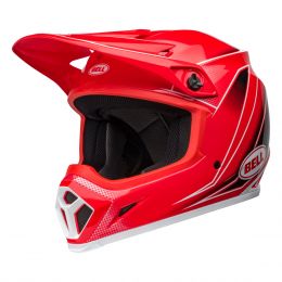 Casque de Motocross Bell MX-9 Mips Zone Rouge Brillant