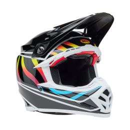 Casco Motocross BELL MOTO-9S FLEX Drift Nero Multicolor