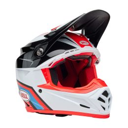 Casco Motocross BELL MOTO-9S FLEX Merchant Rosso Bianco