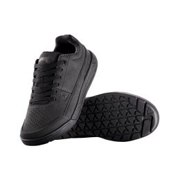 Scarpe donna MTB LEATT Flat 2.0 nero V26 con gomma RideGrip Pro e WaffleGrip Pro