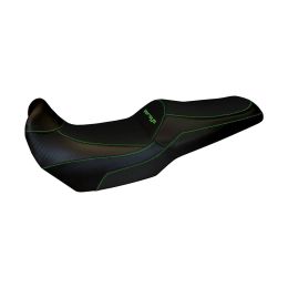 Seat cover Kalibo Total Black specific 5GN with logo for KAWASAKI versys 1000