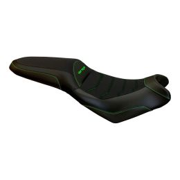 Sitzbezug Elba Total Black Comfort 5GN mit logo für KAWASAKI versys 650