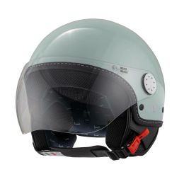 Casque jet brillant Piaggio Vespa LANGHE vert menthe 350/A