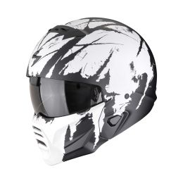 Casco modulare Scorpion EXO-COMBAT II Marauder bianco nero