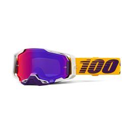 Masque de motocross ARMEGA DIFENBAK 100 % lentille miroir violette