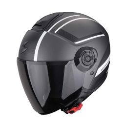 Casco jet urbano Scorpion EXO-CITY II Cosmos nero argento