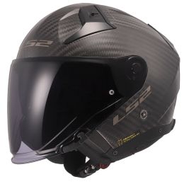 Jet Helm LS2 OF603 INFINITY II CARBON Solid Glänzend