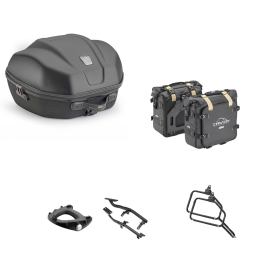 GIVI WL901B Top Case Kit CANYON Schwarz 34/25L für BMW R GS
