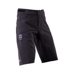 Pantaloncini MTB LEATT Trail 2.0 nero slim tessuto elasticizzato 4 direzioni