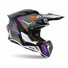 Casco cross AIROH TWIST 3 HUSTLE lucido