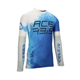 ACERBIS Off Road Trikot Polyester J-Windy Belüftet Wasserzeichen Blau/Weiß
