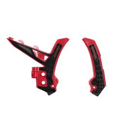 Protecteur de cadre ACERBIS X-Grip Rouge/Noir pour GAS GAS