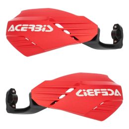 ACERBIS Garde-mains Ouverts Rouge/Blanc Linéaire