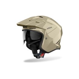 Jet Trial Helmet AIROH Kombakt Mocha Glow Gloss