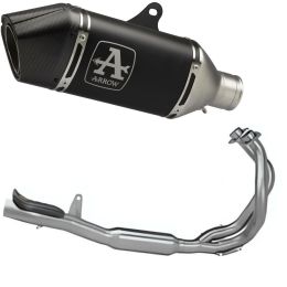 ARROW Slip-On Auspuff Veloce Racing Carbon für Kawasaki NINJA 650