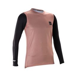 Maglia tecnica donna MTB LEATT Gravity 2.0 maniche lunghe Enduro rosa polvere