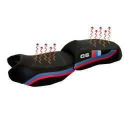 Couvre-siège Heating Comfort 4BL et logo pour BMW r 1200 gs
