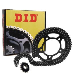 DID Chain ZVMX2 Transmission Kit Schwarz 122 Glieder 525 Ritzel 45z still Ritzel 17z