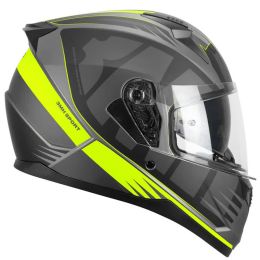 Full Face Helmet SKA-P 3MHG SPEEDER Sport Black Yellow Fluorescent Matt