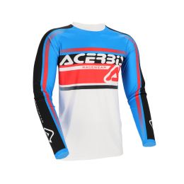 ACERBIS Off Road MX Polyester Trikot Linear Lugo Weiß/Blau