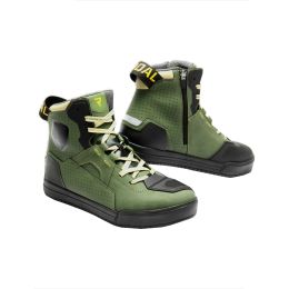 Bottes de moto pour hommes REBELHORN VANDAL II Vert olive/Orange