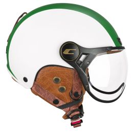 Casco Omologato Sci e E-Bike CGM 801I EBI ITALIA Bianco Verde Rosso Opaco