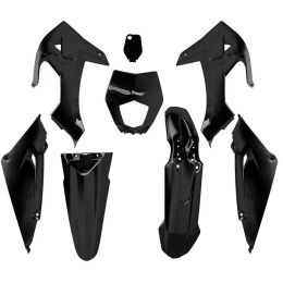 T4TUNE Kit de carénage de 8 pièces noir pour Rieju MRT 50
