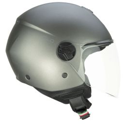 Jet Helm CGM 167A FLO MONO Satiniertes Anthrazit Langes Visier