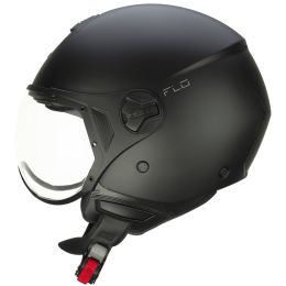 Jet Helm CGM 167A FLO MONO Matt-Schwarz Geformtes Visier