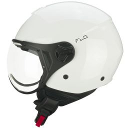 Jet Helm CGM 167A FLO MONO Weiß Geformtes Visier