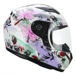 CHILD MOTORCYCLE HELMET CGM 265S LUCKY MUSIC WHITE PINK ECE 22.06