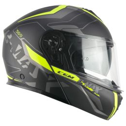Modular Helmet CGM 569G C-MAX CITY Black Matte Fluorescent Yellow