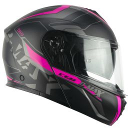 Modular Helmet CGM 569G C-MAX CITY Matte Fluorescent Black Fuchsia