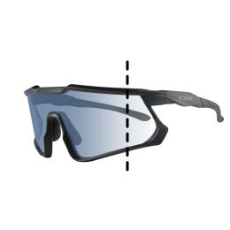 CGM 771A HIT Iridium Black Photocromatic Blue Lens Approved for Bike and Ski